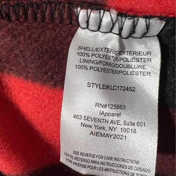 NWT Big Chill Checkered Womens Jacket Red and Black Sz Small - Picture 9 of 9